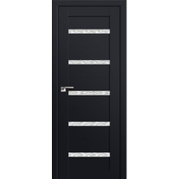 Межкомнатная дверь ProfilDoors 7U L 90x200 (черный матовый/мателюкс дождь белый)