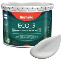 Краска Finntella Eco 3 Wash and Clean Tuhka F-08-1-3-LG224 2.7 л (светло-серый)