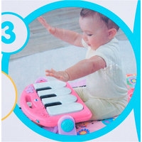 Развивающий коврик Panda Baby Пианино (розовый)