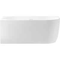 Ванна Wellsee Belle Spa 150x75 235701002 (пристенная ванна (левая) белый глянец, экран, каркас, сифон-автомат глянцевый белый)