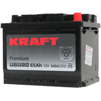 Автомобильный аккумулятор KRAFT Premium R+ (65 А·ч)