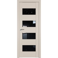 Межкомнатная дверь ProfilDoors 46U L 40x200 (санд/черный триплекс)