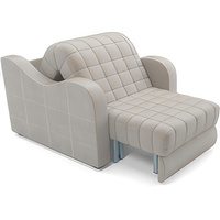 Кресло-кровать Мебель-АРС Барон №4 (бархат, бежевый Star Velvet 6 Light Beige)