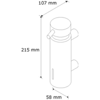 Дозатор для жидкого мыла Merida Vip D45S (матовый)