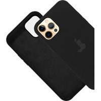 Чехол для телефона EXPERTS Silicone Case для Apple iPhone 12/12 Pro (черный)