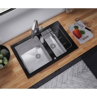 Кухонная мойка ZorG GS 7850-2 (черный)