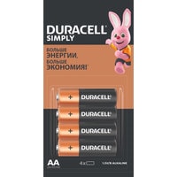Батарейка DURACELL Simply AA LR6 4 шт.
