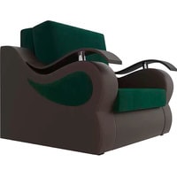 Кресло-кровать Mebelico Меркурий 105484 60 см (зеленый/коричневый)