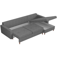 Угловой диван Mebelico Белфаст 59067 (рогожка, серый)