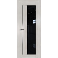 Межкомнатная дверь ProfilDoors Модерн 47X 90x200 (эш вайт мелинга/стекло черный триплекс)