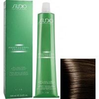 Крем-краска для волос Kapous Professional Studio с женьшенем S 6.15 темный пепельно-махагоновый блонд