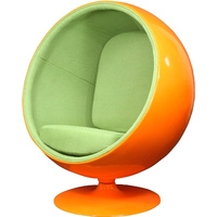 Интерьерное кресло Gut Geschaft Шар (астра-велюр, желтый/зеленый)