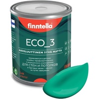 Краска Finntella Eco 3 Wash and Clean Smaragdi F-08-1-1-FL132 0.9 л (изумрудный)