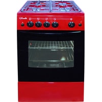 Кухонная плита Лысьва ГП 400 МС-2у (вишневый, без крышки, решетки чугун)