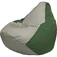 Кресло-мешок Flagman Груша Медиум Г1.1-339 (серый/зелёный)