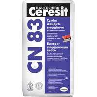 Цементный пол Ceresit CN 83. Быстротвердеющая смесь
