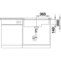 Кухонная мойка Blanco Subline 700-U Level (темная скала, корзинчатый вентиль)