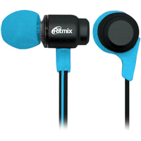 Наушники Ritmix RH-185 (черный/голубой)