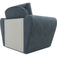 Кресло-кровать Мебель-АРС Квартет (велюр, серо-синий HB-178 26)