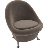 Интерьерное кресло Mebelico 252 105536 (велюр, коричневый)