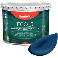 Краска Finntella Eco 3 Wash and Clean Sininen Kuu F-08-1-3-LG256 2.7 л (синий)