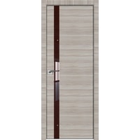 Межкомнатная дверь ProfilDoors 6Z 70x200 (капучино кроскут/стекло коричневый лак)