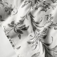 Постельное белье Ikea Альвине Квист (белый/серый) 150x200/50x70