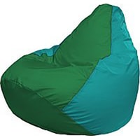 Кресло-мешок Flagman Груша Медиум Г1.1-243 (зелёный/бирюзовый)