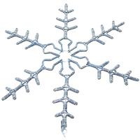 3D-фигура Neon-Night Снежинка мигающая (95x95 см, белый) [501-348]