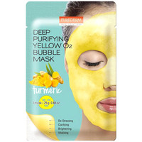  Purederm Маска для лица тканевая Deep Purifying Yellow O2 Bubble Mask куркума (25 г)