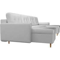 П-образный диван Лига диванов Белфаст 31563 (экокожа, белый)