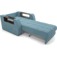 Кресло-кровать Мебель-АРС Барон №3 (велюр, голубой Luna 089)