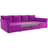 П-образный диван Mebelico Гесен П 60072 (фиолетовый)