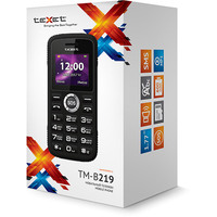 Кнопочный телефон TeXet TM-B219 Black
