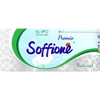 Туалетная бумага Soffione Premio Natural 3х слойная (8 рулонов)