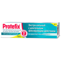Крем для фиксации зубных протезов Protefix №1 Гипоаллергенный экстра-сильный 40 мл