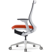 Кресло Bestuhl S10E120M (белая крестовина, серый/оранжевый)
