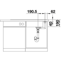 Кухонная мойка Blanco Axia III XL 6 S (разделочная доска из стекла, белый)