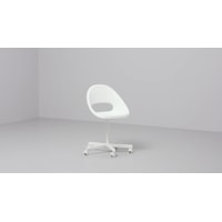 Офисный стул Ikea Лобергет/Блискэр 393.318.67 (белый)