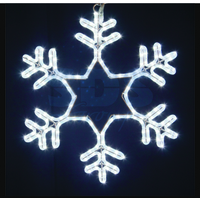 3D-фигура Neon-Night Снежинка (55x55 см, белый мерцающий) [501-337]