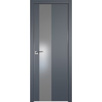 Межкомнатная дверь ProfilDoors 5E 80x200 (антрацит/стекло серебряный лак)
