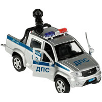 Пикап Технопарк UAZ Pickup Полиция с пушкой PICKUP-12POL-CANSR
