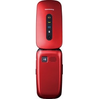 Кнопочный телефон Panasonic KX-TU456RU (красный)