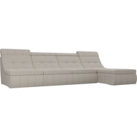 Модульный диван Лига диванов Холидей люкс 105576 (корфу 02, светло-серый)