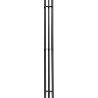 Полотенцесушитель Granula Квадро Вертикаль 15х120 (терморегулятор с таймером, черный)