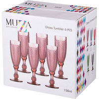 Набор бокалов для шампанского Lefard Muza Color Гранат 781-152