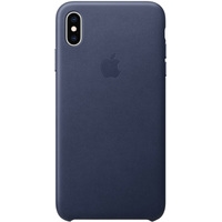 Чехол для телефона Apple Leather Case для iPhone XS Max Midnight Blue
