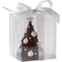 Подарочный набор La Truffe Елочка из горького шоколада с шариками