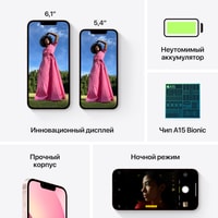 Смартфон Apple iPhone 13 128GB Восстановленный by Breezy, грейд B (розовый)