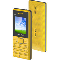 Кнопочный телефон Maxvi C9 Yellow